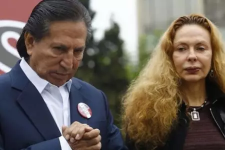 Eliane Karp y Alejandro Toledo.